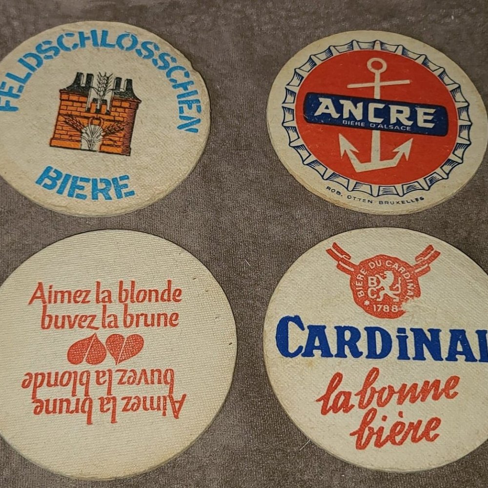 french ww2 beer mats